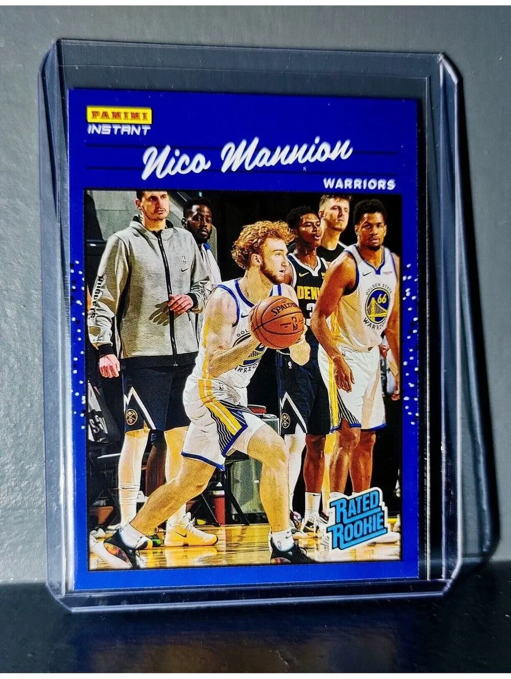 Nico Mannion 2020-2021 Panini NBA Instant #34 Rated Rookie Retro Card 1/3558